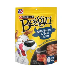 Purina Beggin' Strips With Real Meat Dog Treats With Bacon and Beef Flavors
