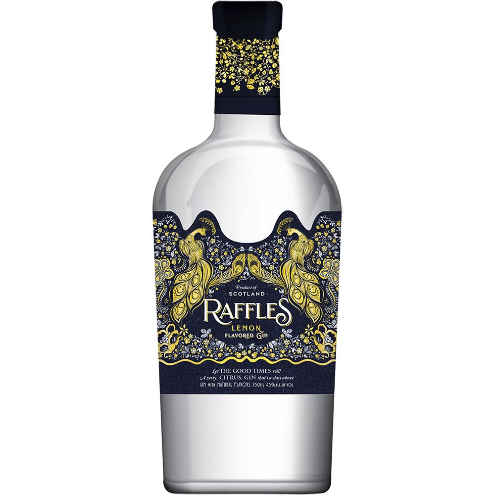 slide 1 of 1, Raffles Lemon Gin, 750 ml