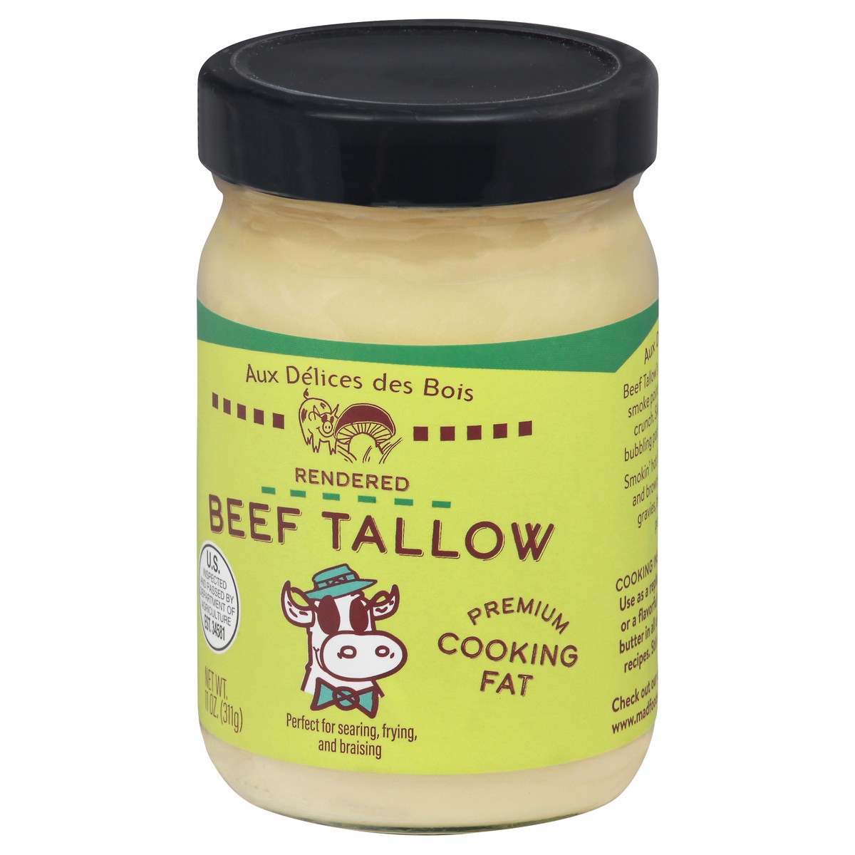 slide 2 of 13, Aux Delices des Bois Rendered Beef Tallow 11 oz, 11 oz