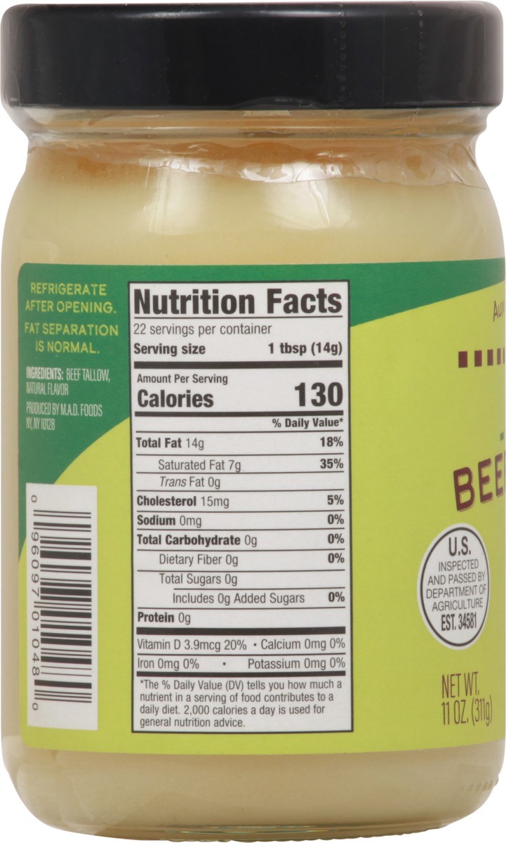 slide 8 of 13, Aux Delices des Bois Rendered Beef Tallow 11 oz, 11 oz