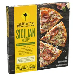 California Pizza Kitchen Sicilian Recipe Frozen Pizza with Crispy Thin Crust 15.5 oz.