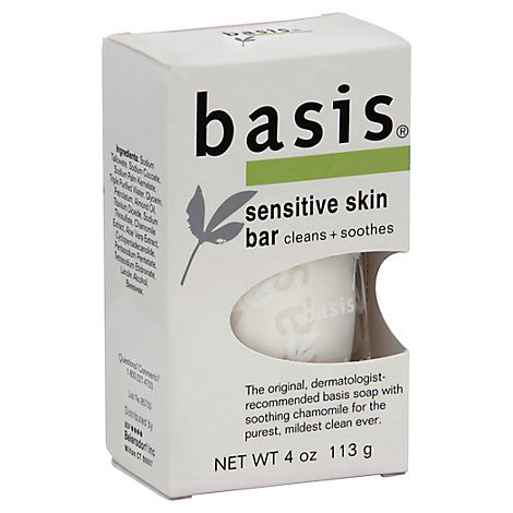 slide 1 of 1, Basis Bar Sens Skin - 4 OZ, 4 oz