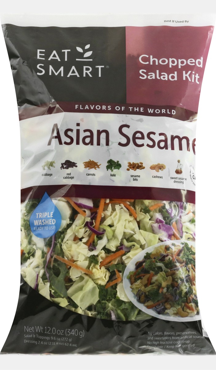 slide 1 of 11, Eat Smart Asian Sesame Salad Kit, 12 oz