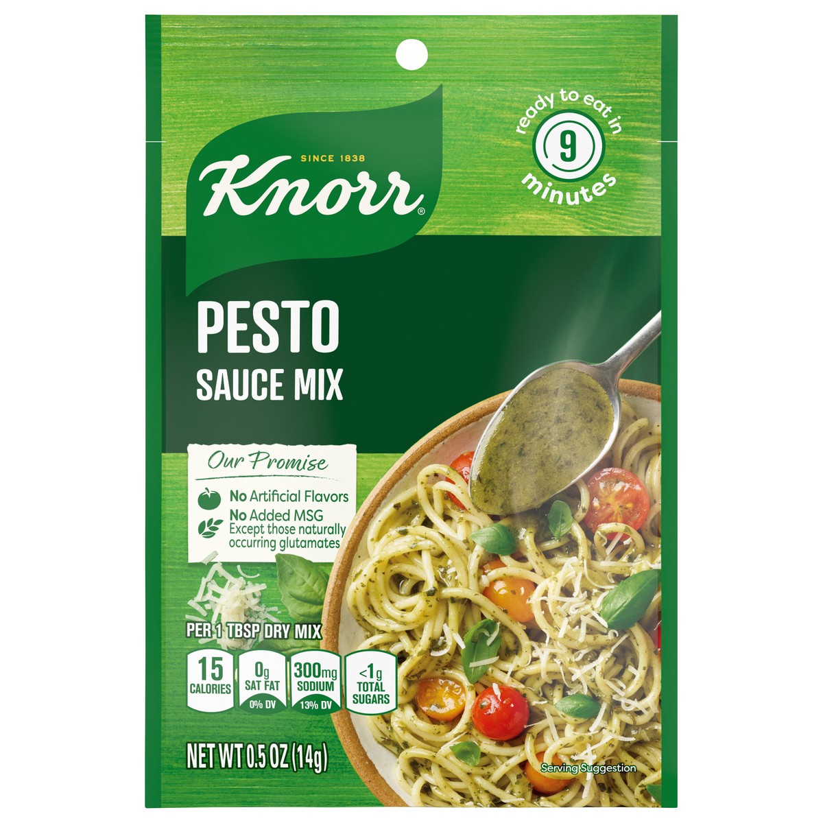 slide 1 of 5, Knorr Pesto Sauce Mix, 0.5 oz