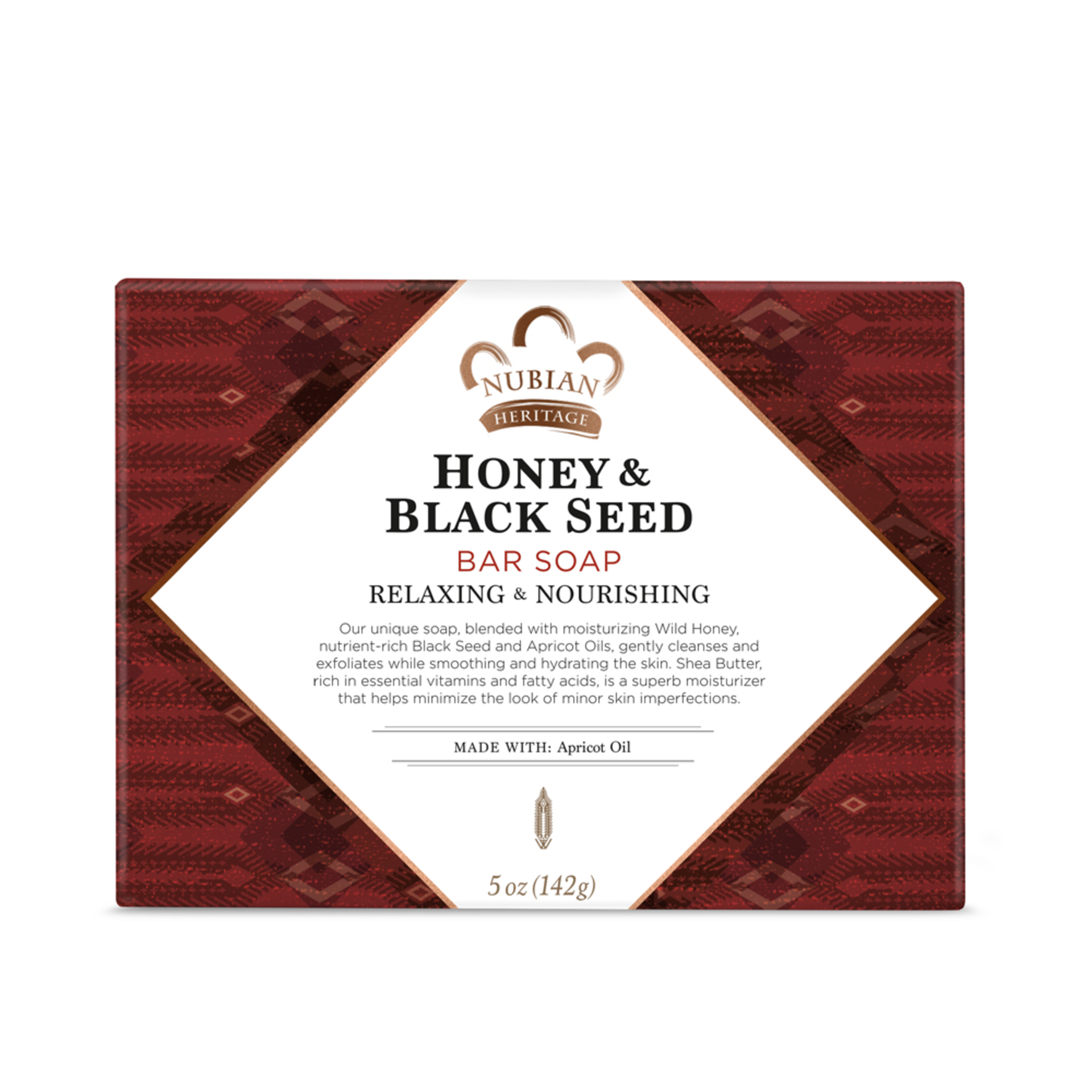 slide 1 of 1, Nubian Heritage Honey & Black Seed Bar Soap, 5 oz