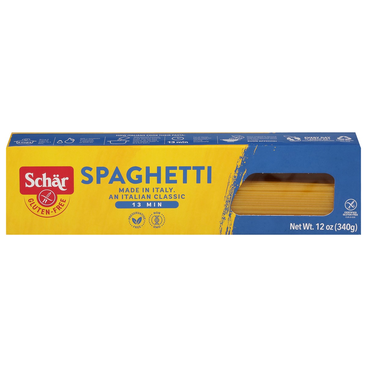 slide 1 of 12, Schär Gluten-Free Spaghetti 12 oz, 12 oz