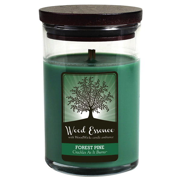 slide 1 of 1, Wood Essence Large Forest Pine Candle, 1 ct