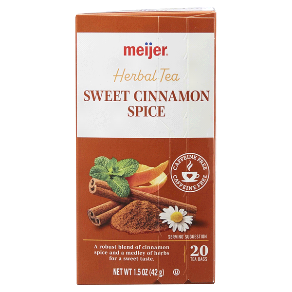 slide 20 of 29, Meijer Cinnamon Spice Tea, 20 Bags, 20 CT     