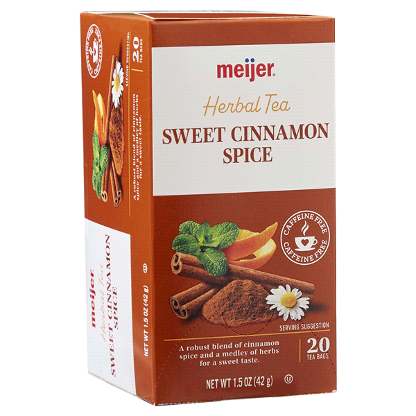 slide 4 of 29, Meijer Cinnamon Spice Tea, 20 Bags, 20 CT     