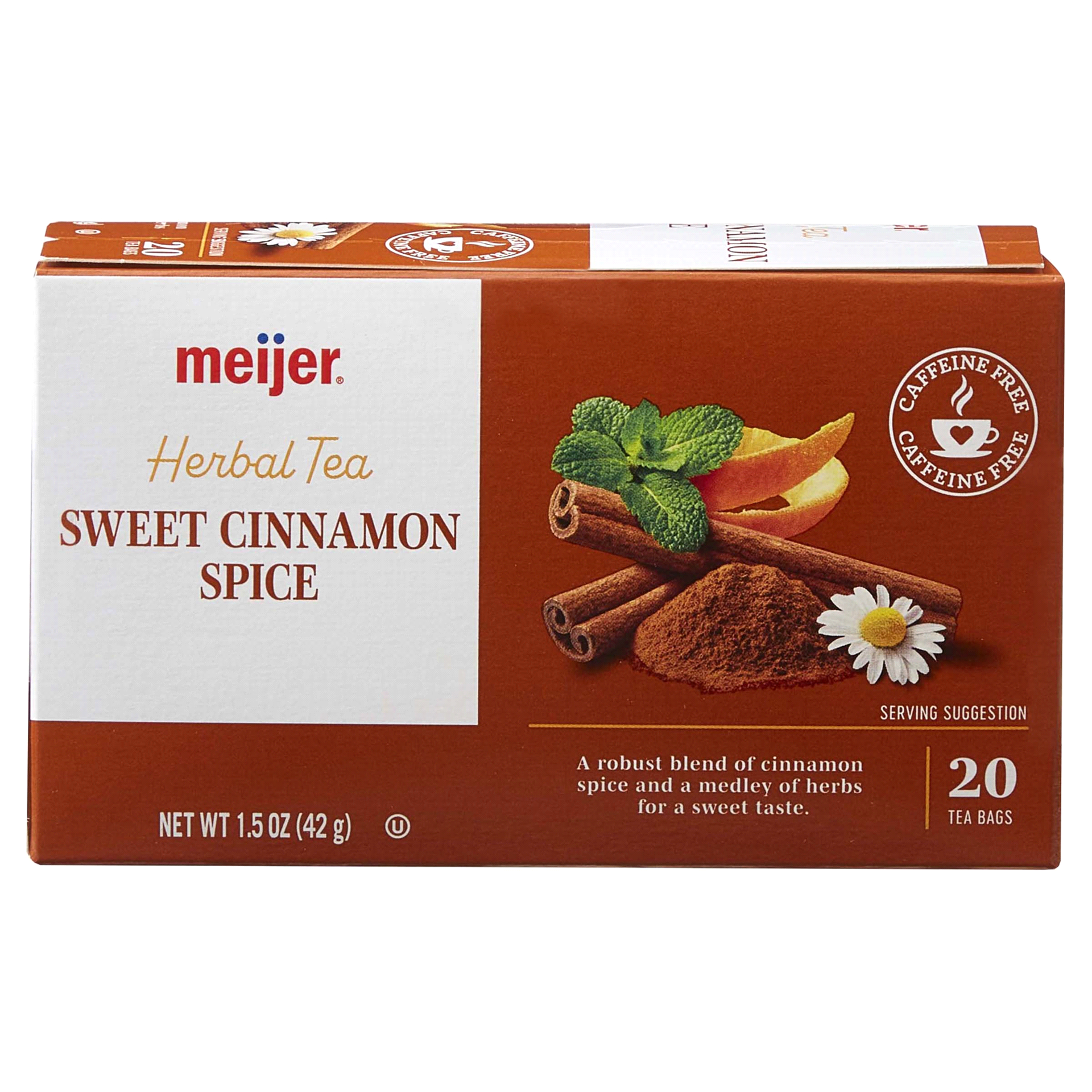 slide 25 of 29, Meijer Cinnamon Spice Tea, 20 Bags, 20 CT     