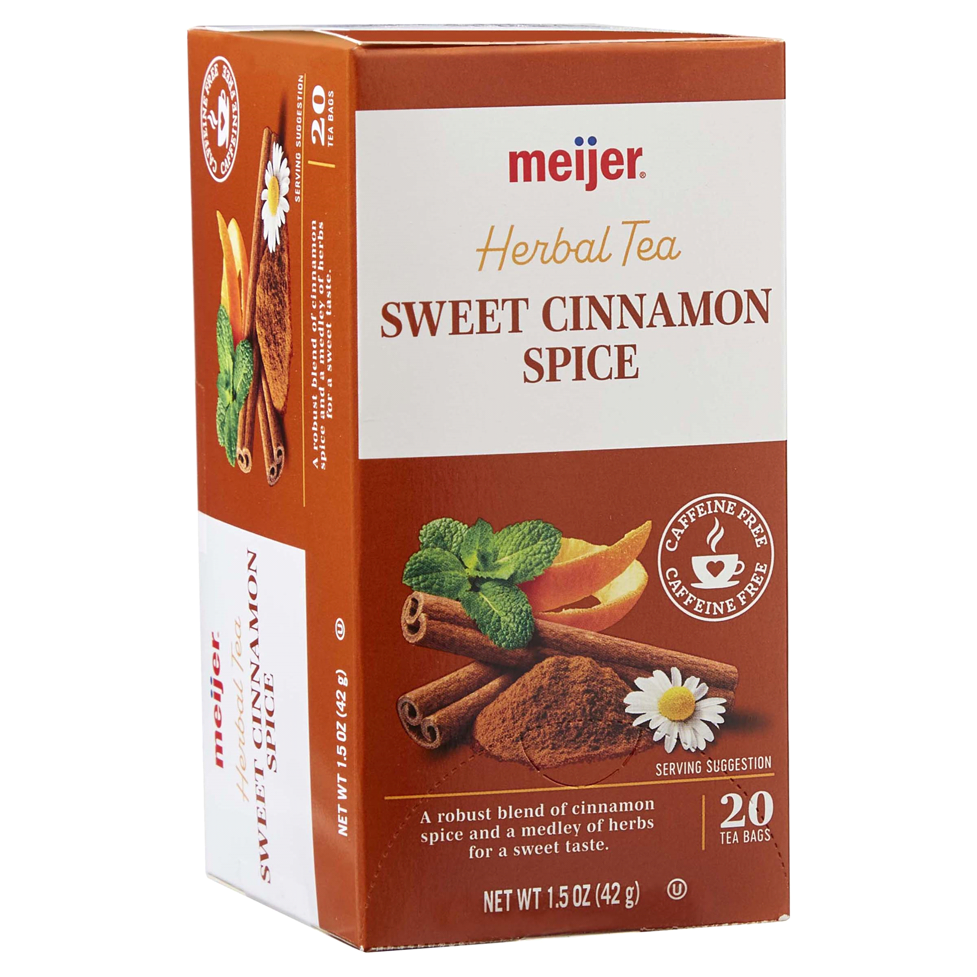 slide 5 of 29, Meijer Cinnamon Spice Tea, 20 Bags, 20 CT     