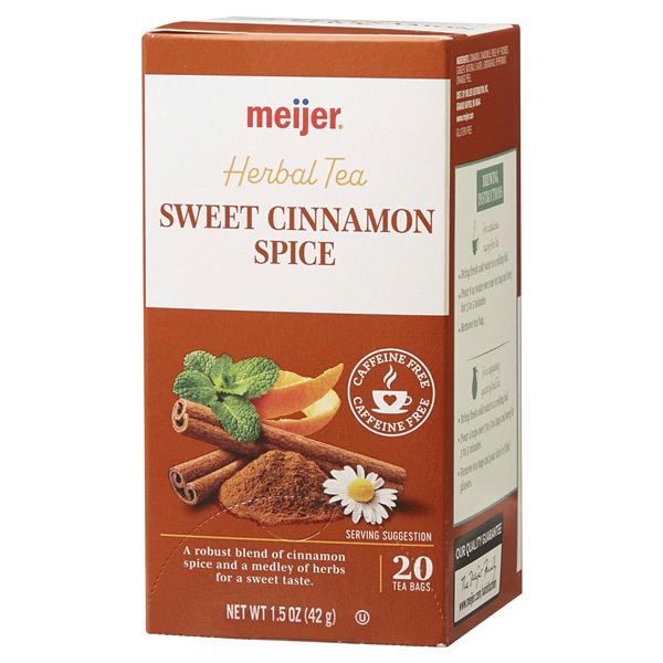 slide 8 of 29, Meijer Cinnamon Spice Tea, 20 Bags, 20 CT     