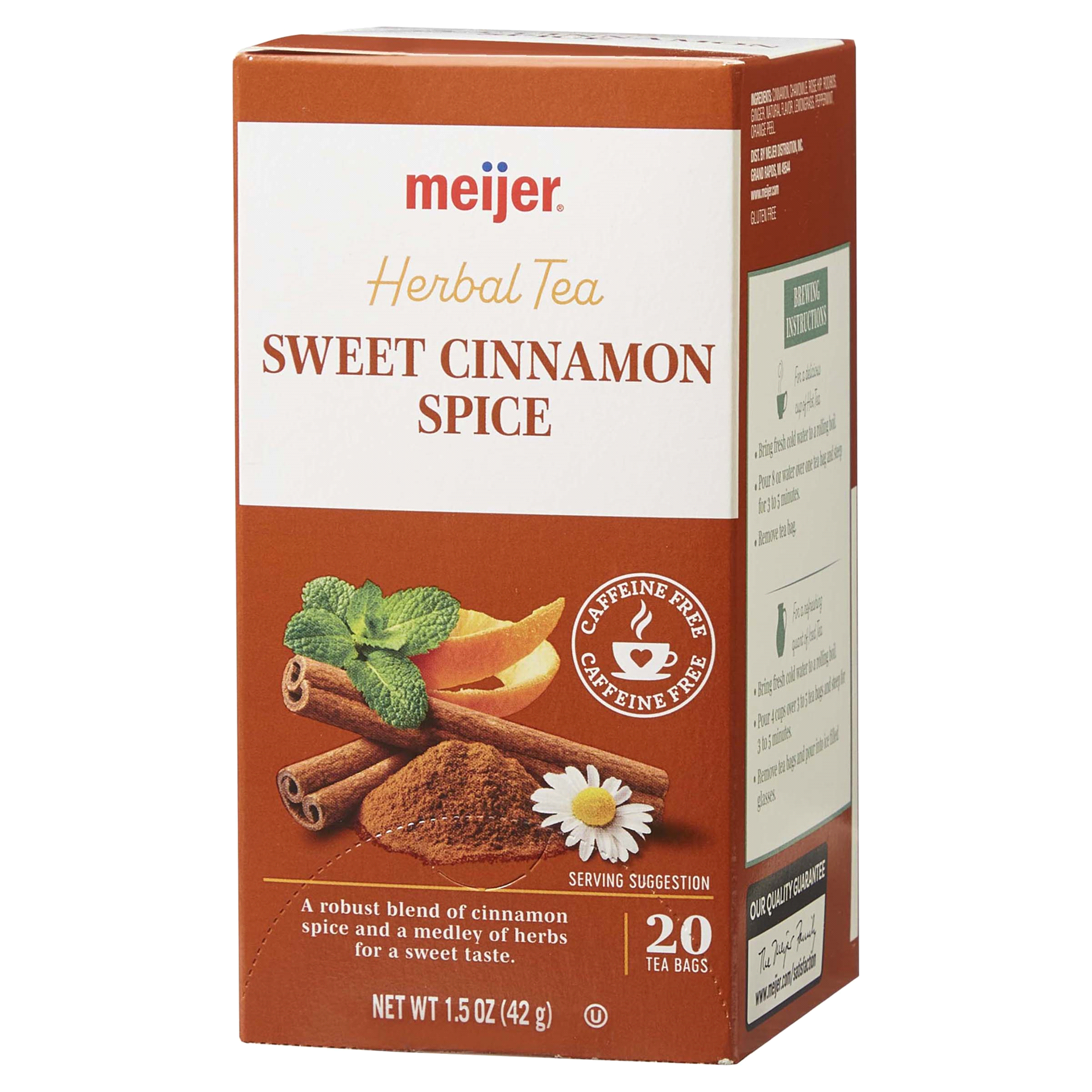 slide 9 of 29, Meijer Cinnamon Spice Tea, 20 Bags, 20 CT     