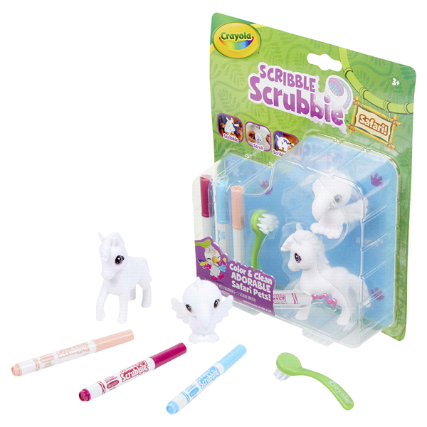 slide 14 of 17, Crayola Scribble Scrubbie Safari Animal Toy Set, Ages 3+, 2 ct