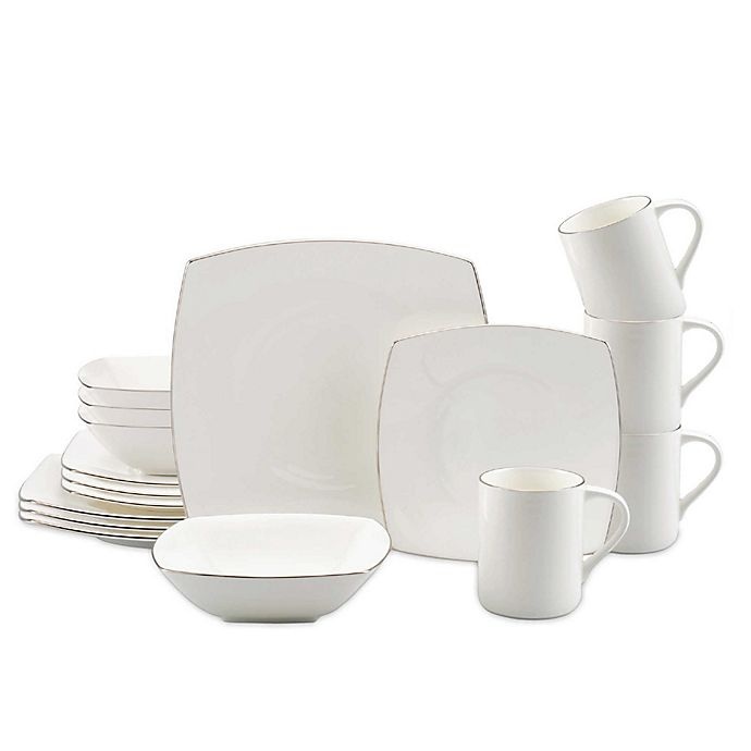 slide 1 of 1, Mikasa Couture Platinum Dinnerware Set, 16 ct