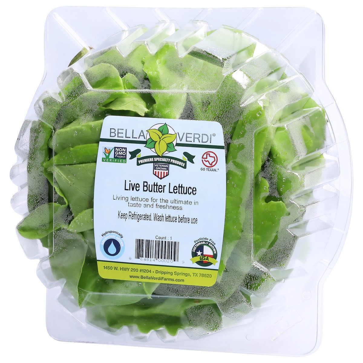 slide 3 of 11, Bella Verdi Live Butter Lettuce 1 ea, 1 ct