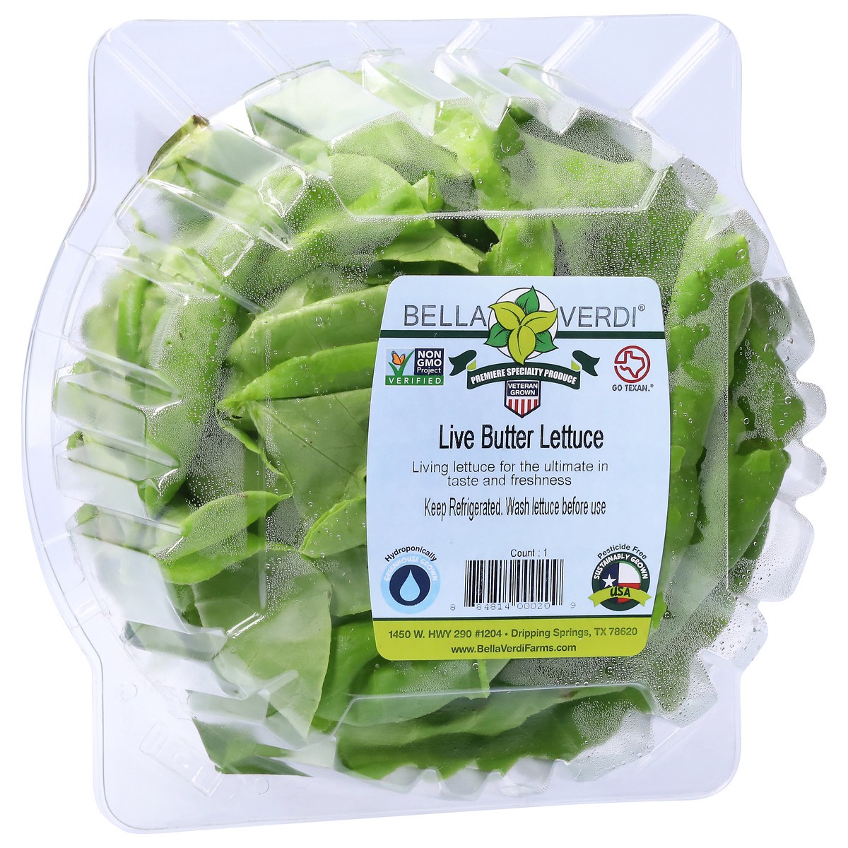 slide 7 of 11, Bella Verdi Live Butter Lettuce 1 ea, 1 ct