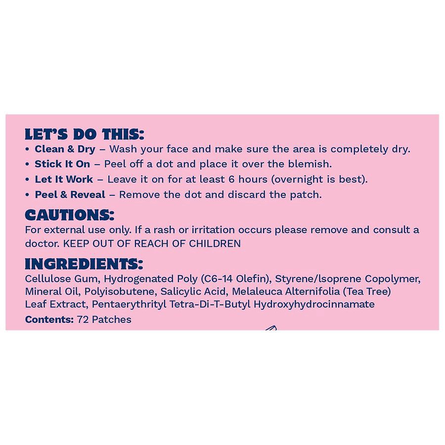 slide 3 of 3, Dreamery Holly Jolly Hydrocolloid Blemish Patches, 72 ct