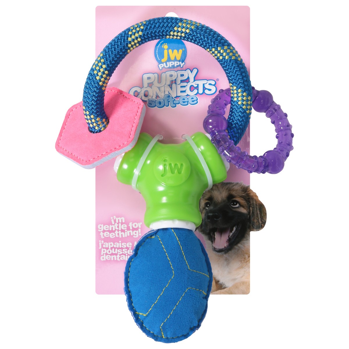 slide 1 of 9, JW Pet Puppy Connects Soft-ee Dog Toy 1 ea, 1 ct