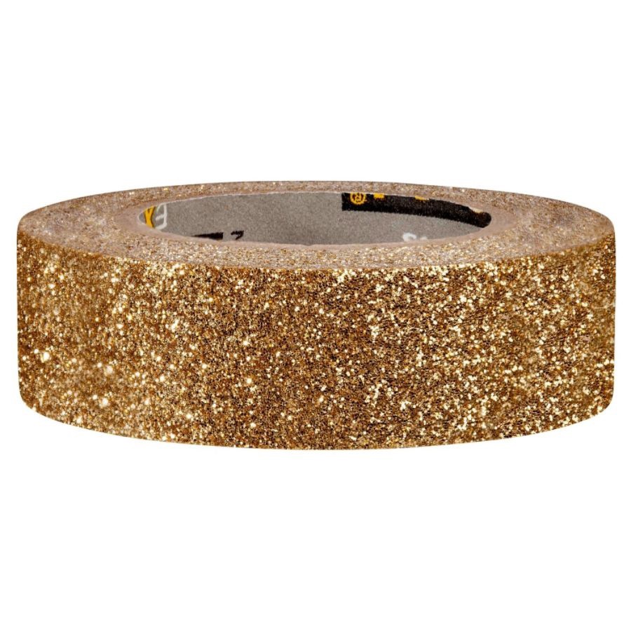 slide 2 of 4, Scotch Expressions Glitter Tape, Gold, 0.59 in x 196 in