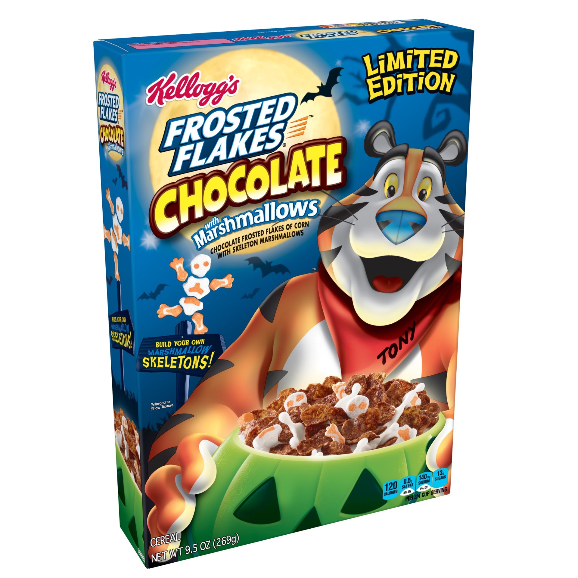 slide 1 of 8, Kellogg's Frosted Flakes Chocolate With Marshmallows Cereal, 9.5 oz
