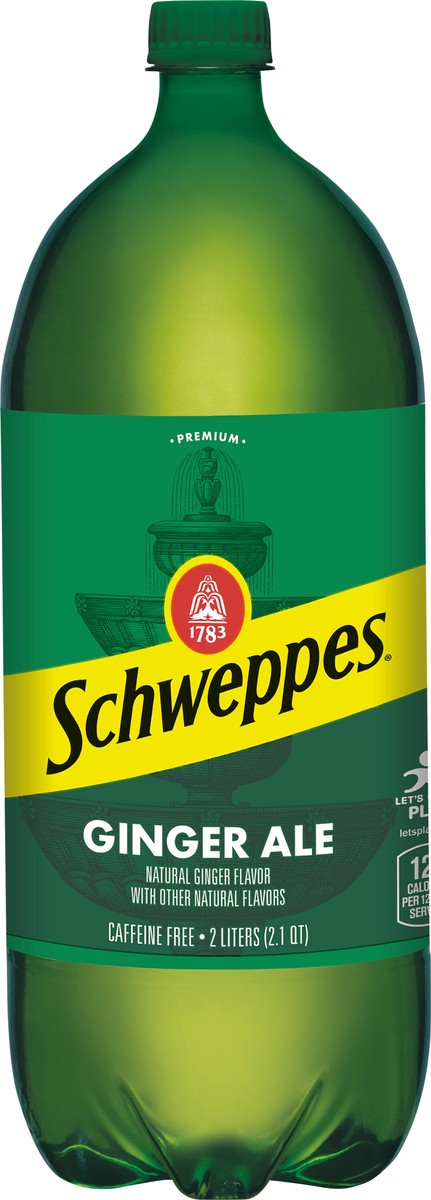 slide 1 of 12, Schweppes Caffeine Free Ginger Ale 2 lt, 2 liter