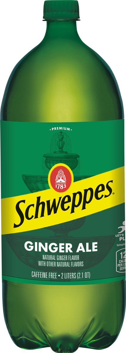 slide 8 of 12, Schweppes Caffeine Free Ginger Ale 2 lt, 2 liter