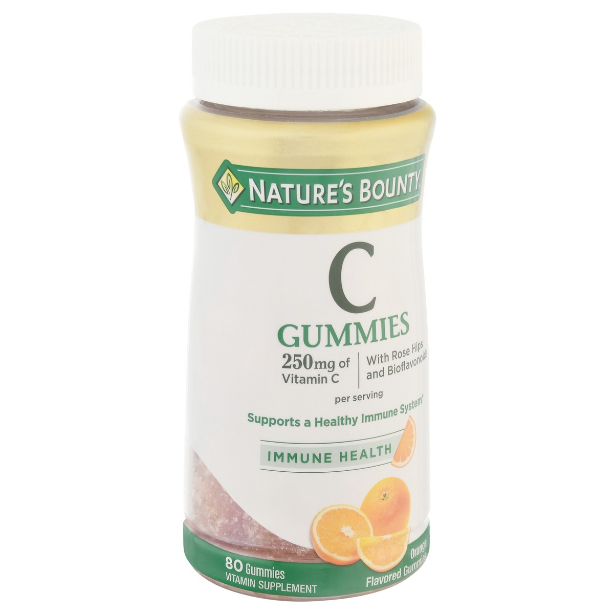 slide 7 of 9, Nature's Bounty Vitamin C Immune Support Gummies, 250 Mg, 80 Ct, 80 ct