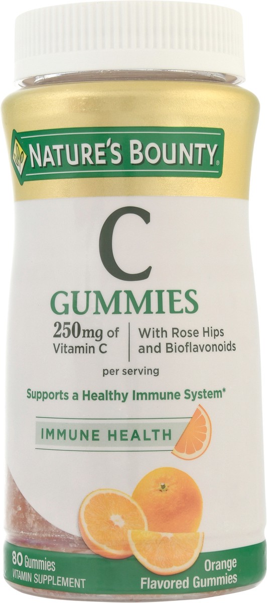 slide 4 of 9, Nature's Bounty Vitamin C Immune Support Gummies, 250 Mg, 80 Ct, 80 ct