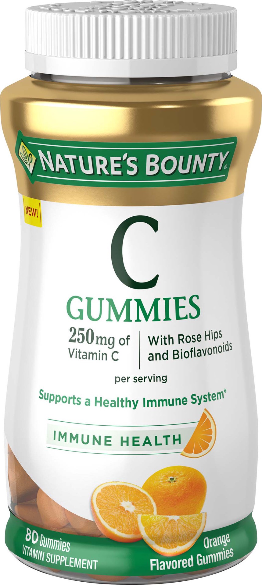 slide 1 of 9, Nature's Bounty Vitamin C Immune Support Gummies, 250 Mg, 80 Ct, 80 ct