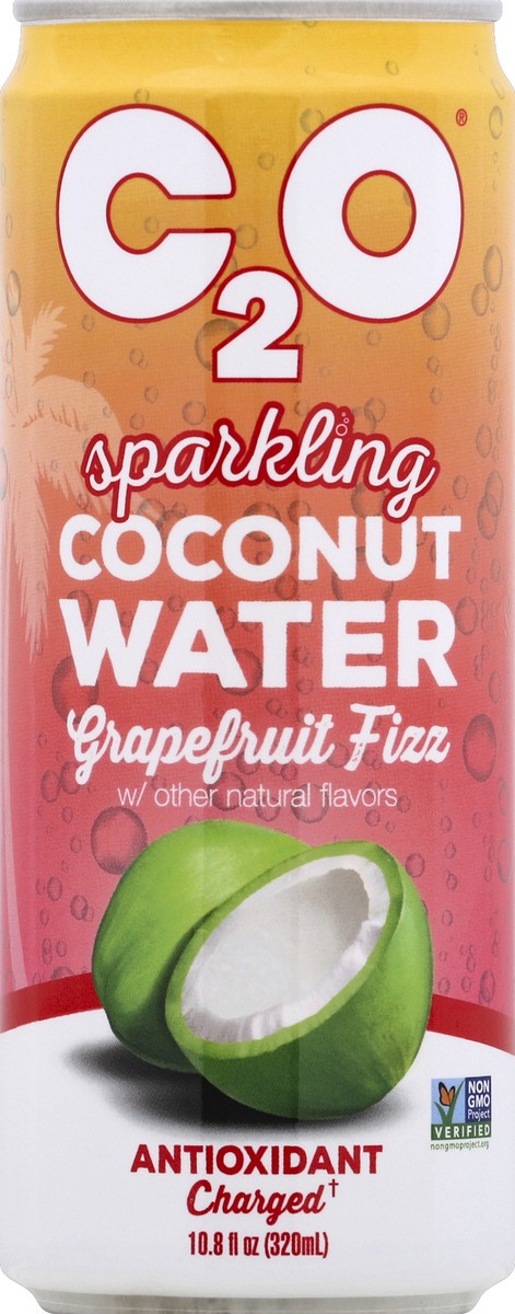 slide 3 of 6, C2O Sparkling Coconut Water Grapefruit Fizz, 10.8 oz