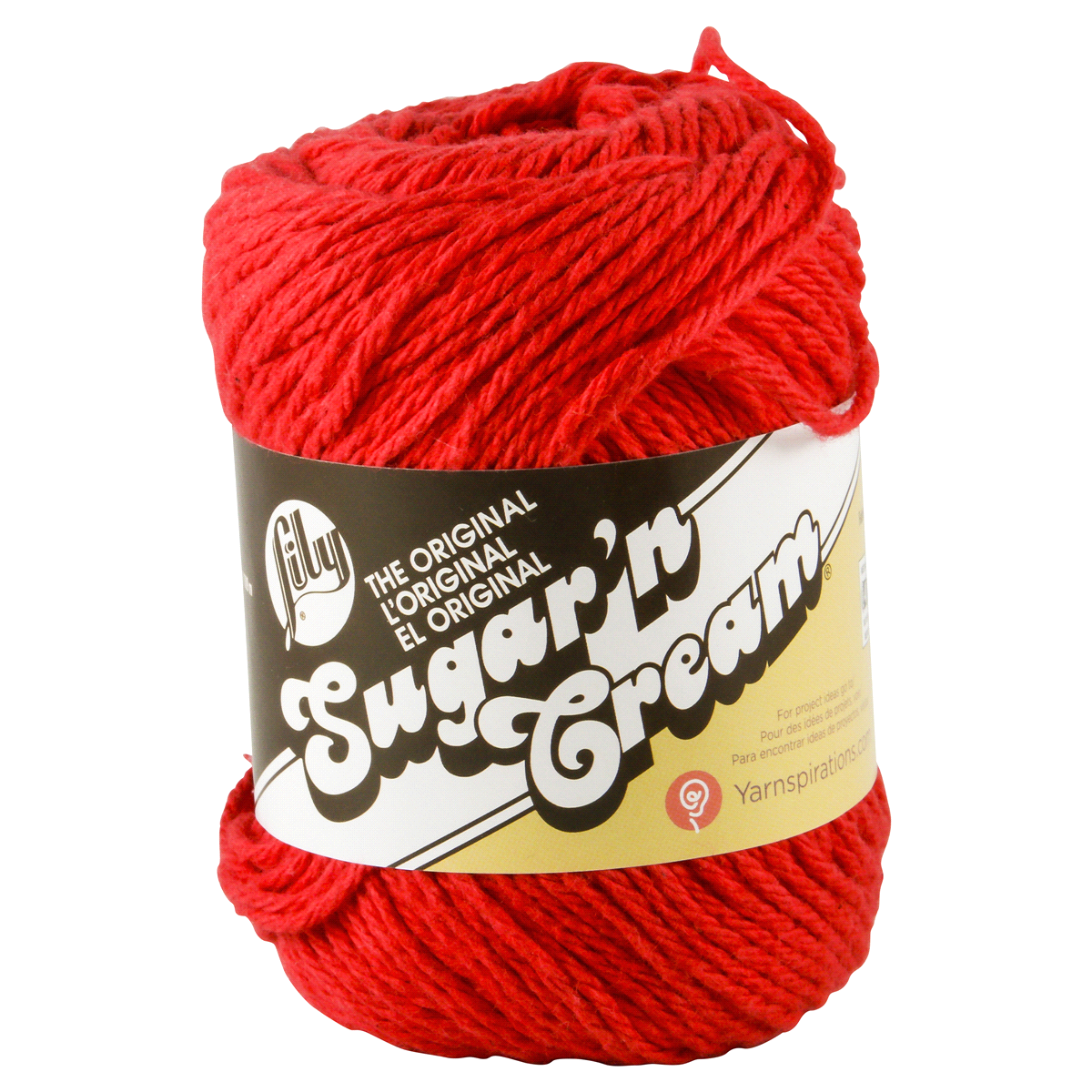 slide 1 of 4, Lily Sugar N'Cream the Original Yarn, Red, 1 ct