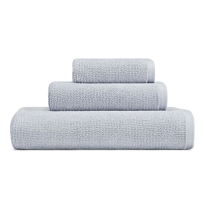 slide 1 of 2, Vera Wang Pure Embrace Organic Cotton Towel Set - Serene Blue, 3 ct