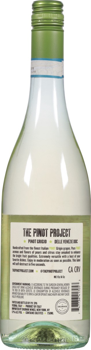 slide 11 of 12, The Pinot Project Italy Pinot Grigio 750 ml, 750 ml