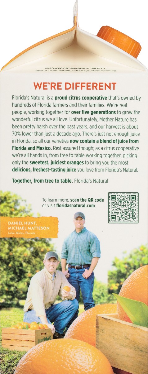 slide 13 of 13, Florida's Natural Some Pulp Premium Orange 100% Juice - 59 fl oz, 59 fl oz