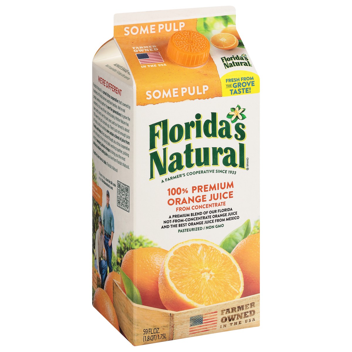 slide 7 of 13, Florida's Natural Some Pulp Premium Orange 100% Juice - 59 fl oz, 59 fl oz