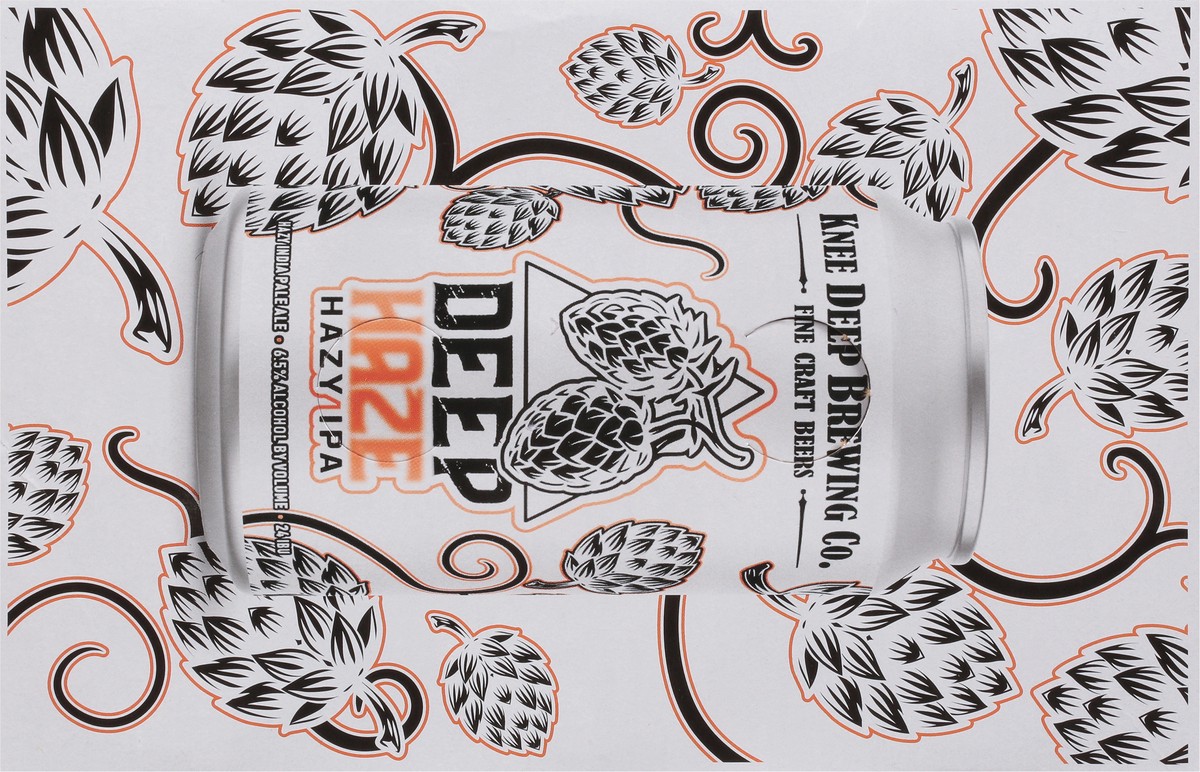 slide 7 of 8, Knee Deep Brewing Co. Beer, Deep Haze Hazy Ipa 6 Pack, 12 oz