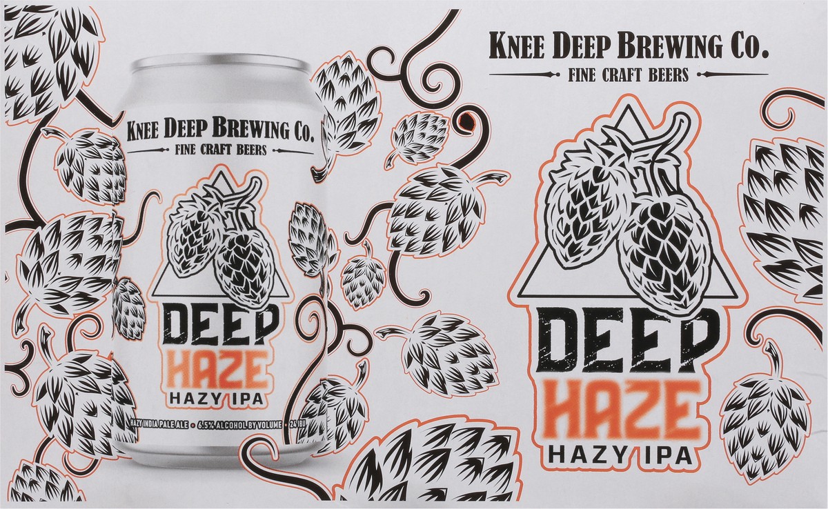 slide 8 of 8, Knee Deep Brewing Co. Beer, Deep Haze Hazy Ipa 6 Pack, 12 oz