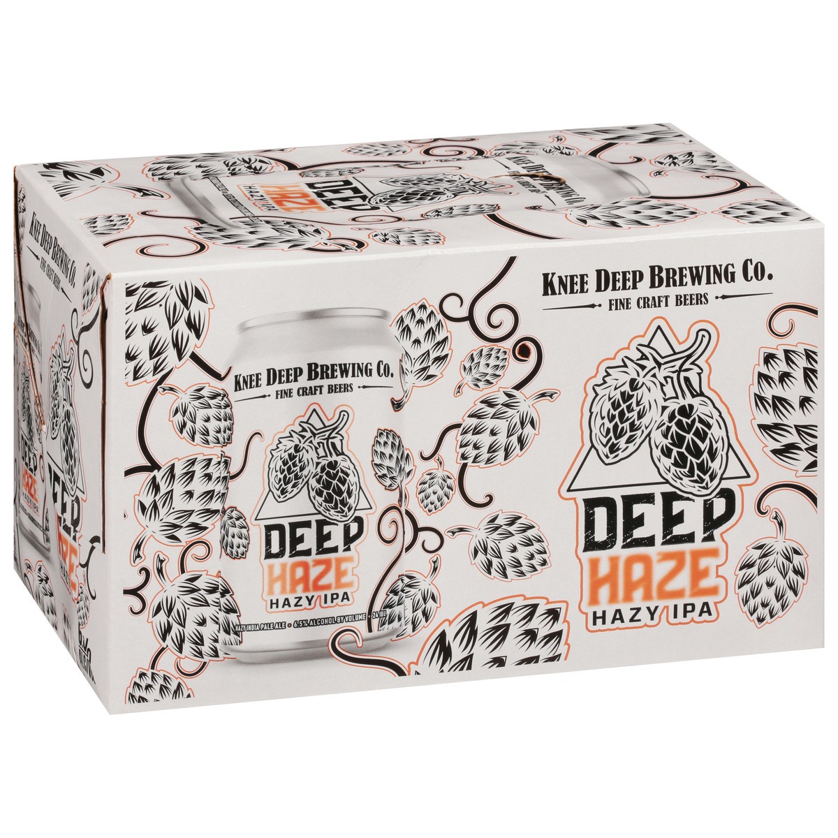 slide 3 of 8, Knee Deep Brewing Co. Beer, Deep Haze Hazy Ipa 6 Pack, 12 oz
