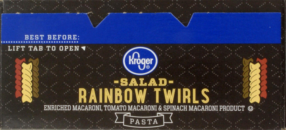 slide 2 of 5, Kroger Salad Rainbow Twirls Pasta, 12 oz