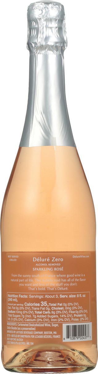 slide 6 of 12, Delure Sparkling Rose, 750 ml