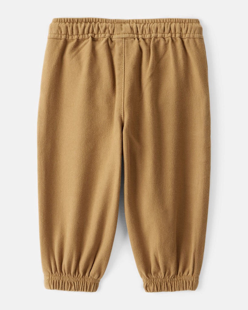slide 2 of 3, Baby Boy Herringbone Fashion Pants - Khaki Brown 18M, 1 ct