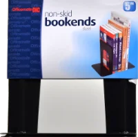 OfficeMate Non-Skid Steel Bookends
