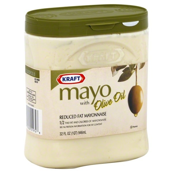 slide 1 of 1, Kraft Mayonnaise, Reduced Fat, Mayo with Olive Oil, 32 oz