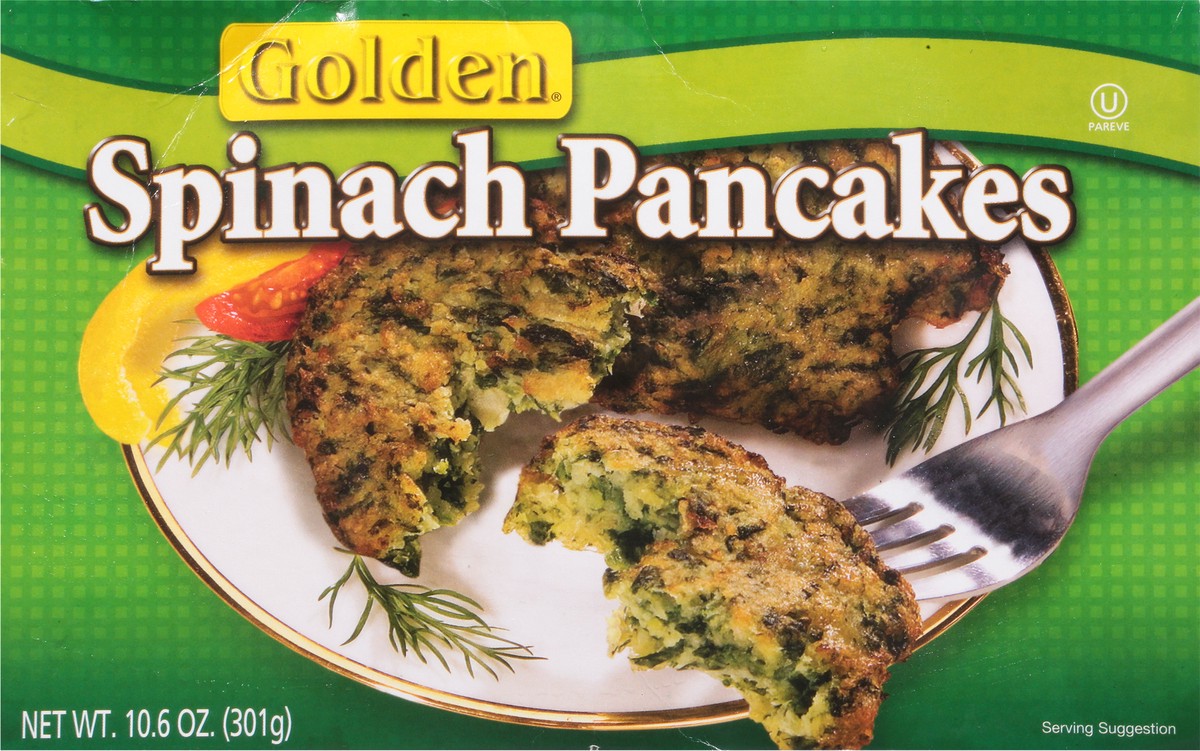 slide 6 of 9, Golden Spinach Pancake, 10.6 oz