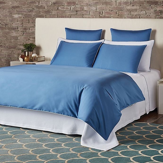 slide 2 of 2, Frette At Home POST MODERN KING DUVET BLUE/WHITE, 1 ct