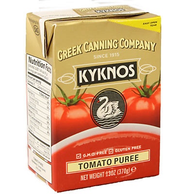 slide 1 of 1, KYKNOS Tomato Puree, 13 oz