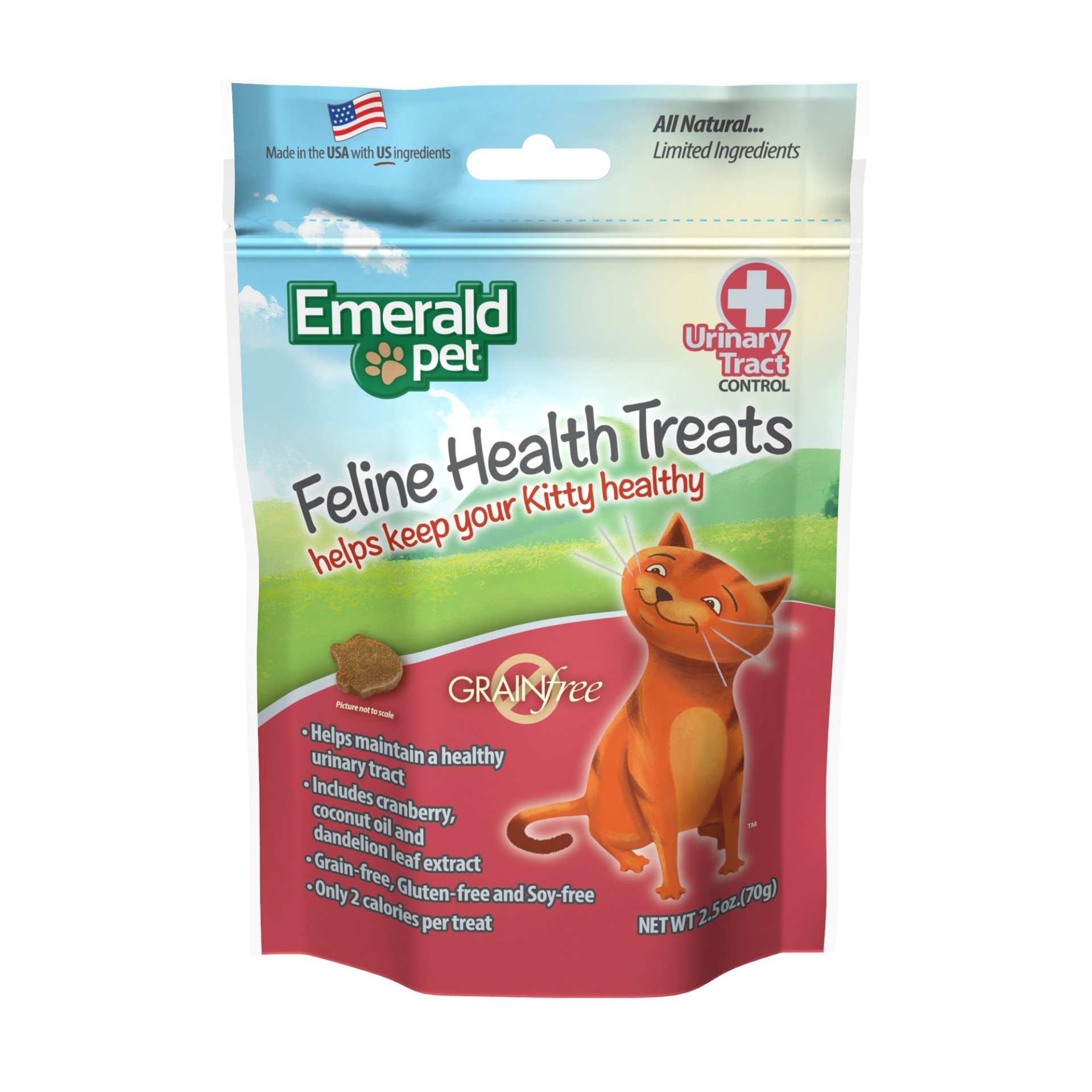 slide 1 of 1, Emerald Pet Feline Urinary Tract Control Treat For Cats, 2.5 oz