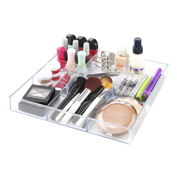 slide 1 of 1, Whitmor 6789-3065 6-Section Clear Drawer Organizer., 1 ct