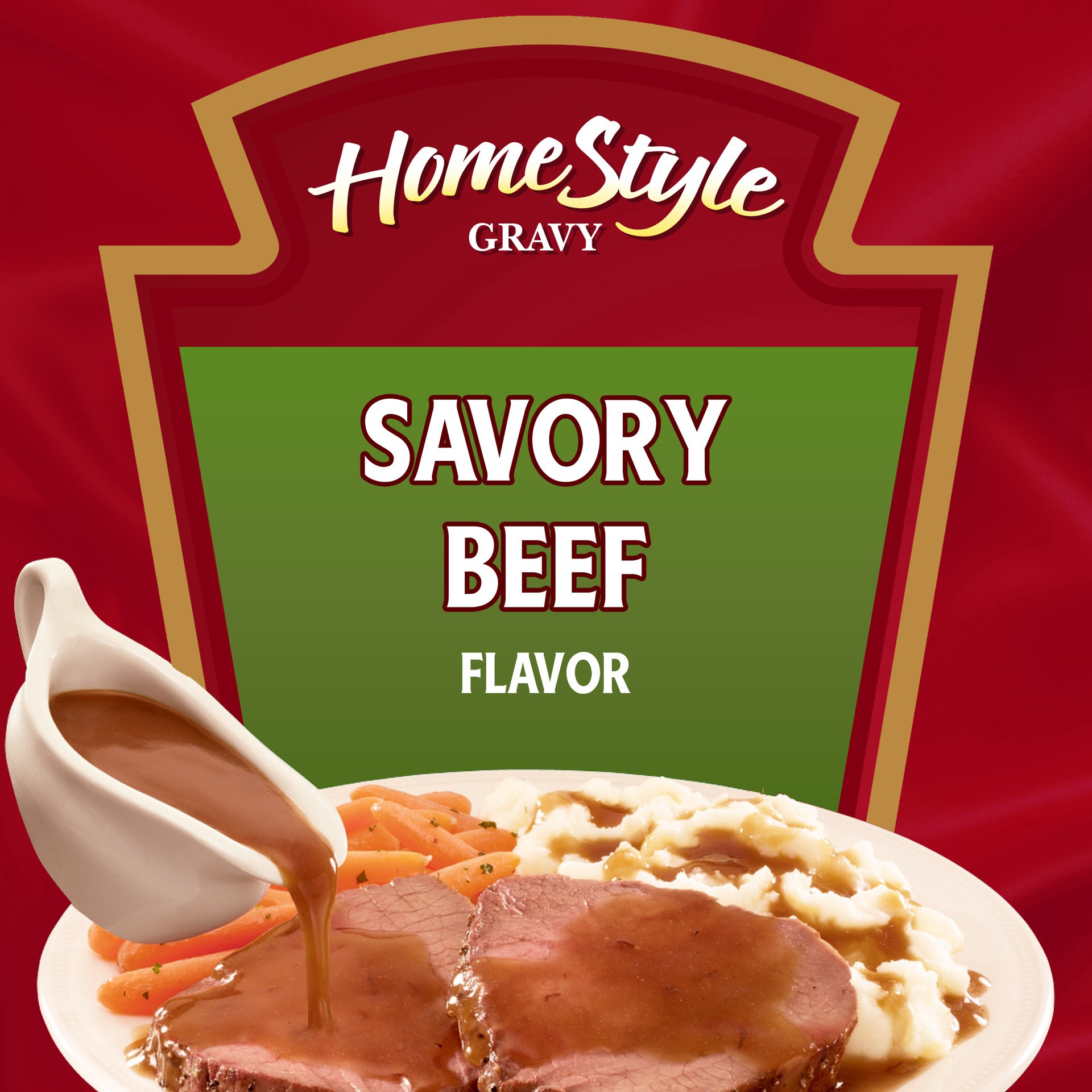 slide 9 of 92, Heinz HomeStyle Beef Gravy Value Size, 18 oz Jar, 18 oz